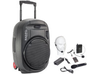 Ibiza Coluna Amplificada 12 700W USB/BT/SD/Bat UHF Preta PORT12UHF-MKII Ibiza Coluna Amplificada 12 700W USB/BT/SD/Bat UHF Preta PORT12UHF-MKII